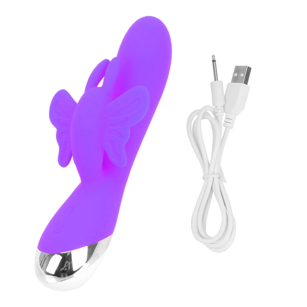 Vibratore dildo a farfalla e stimolatore clitorideo per donna_voghion.com