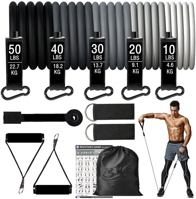 Elastique Musculation - Bande Elastique Fitness De Résistance Tubes  D'entraînement Pour Sports Intérieurs Et Extérieurs, Mise En Forme, Gymnase  À Domicile, Yoga - Bandes Élastiques - AliExpress