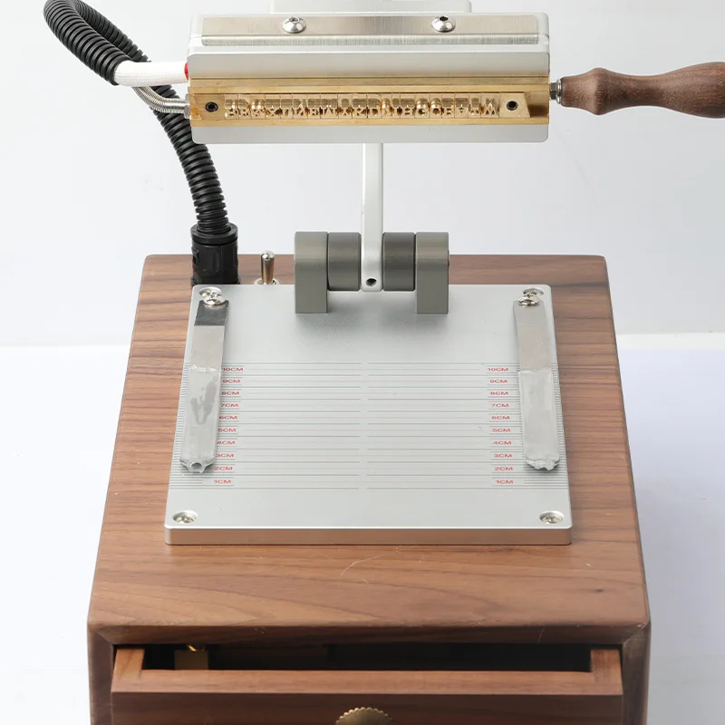 WT-90XT Hot Foil Stamping Machine Manual Box Type Bronzing Machine for Leather and Wood Branding Embossing Heat press