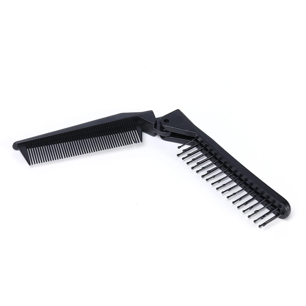 1Pcs Foldable Massage Hair Comb Portable Travel Hair Comb Anti Static Anti-tangle Brush Women Hairdressing Styling Tool 5