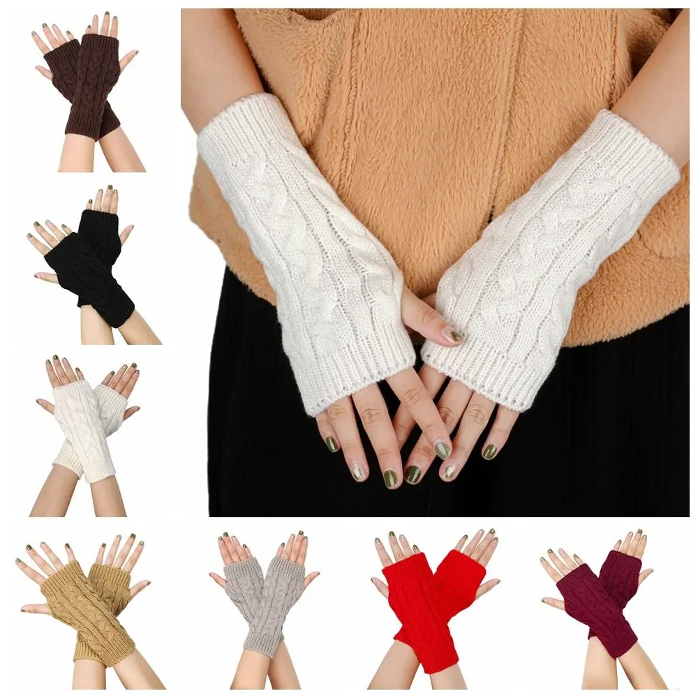 Touch Screen Winter Gloves Cute Outdoor Riding Mittens Cycling Gloves Wool Gloves Korean Style Twists Gloves Knitted Gloves Men touch screen winter gloves cute outdoor riding mittens cycling gloves wool gloves korean style twists gloves knitted gloves men