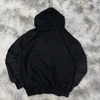 Harajuku Y2K New Fleece Thickened Goth Print Zipper Hoodie Women Street Hip Hop Joker Loose Sweatshirt Couple Casual Punk Hoodie - Image 3