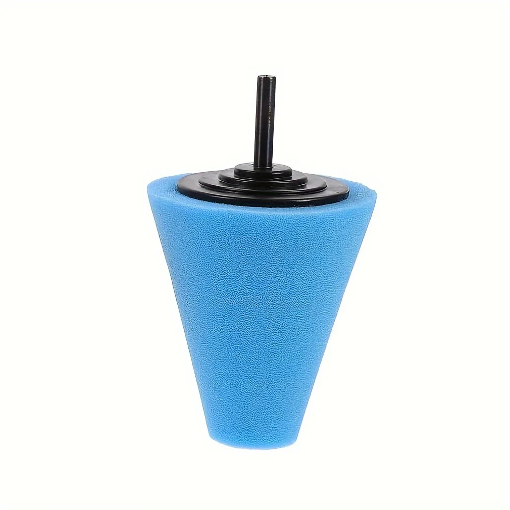 1/3/5pcs Polishing Cone Sponge Buffing For Automotive Car Wheel Hub Care, Metal Polish Buffing Polishing Ball For Aluminum
