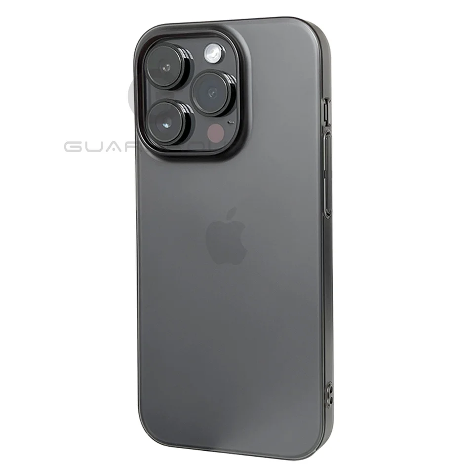 Sleek Ultra Thin Crystal Clear Matte Phone Case with Hard PC Back Cover