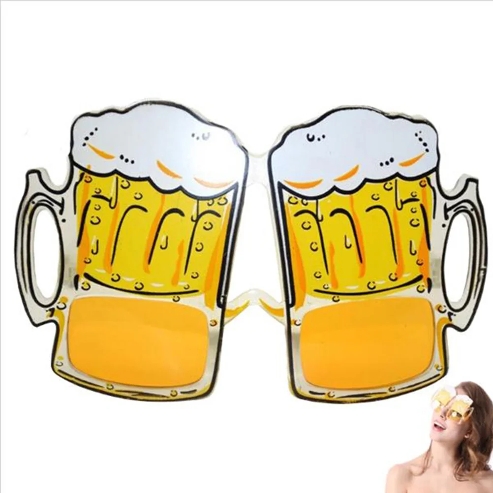 

2 Pcs Beer Mug Eyeglasses Hawaiian Cup Sun Fashionable Party Funny Toddler Ornament