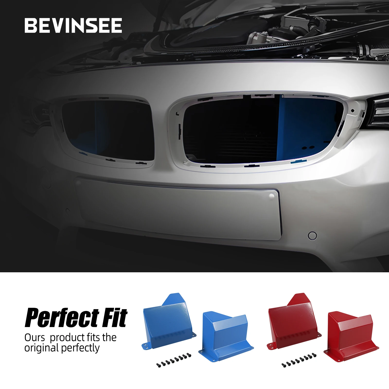 BEVINSEE 공기 흡입 스쿠프, BMW F30 F21 F20 F80 M3 F32 328i 335i 340i 435i 440i N20 N55 B48 B58 용