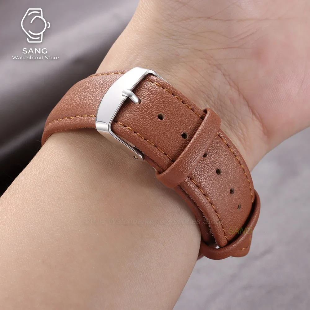 Versatile Soft PU Leather Watch Band Straps