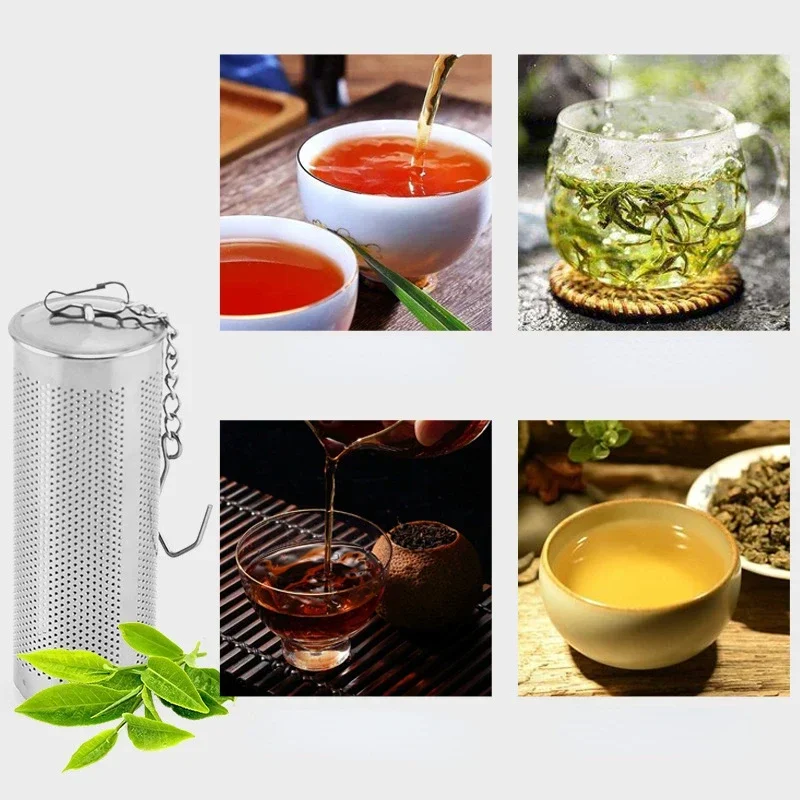 Stainless Steel Tea Infuser Tea Leaves Diffuser Spice Seasoning Ball Strainer Teapot Fine Mesh Coffee Filter Kitchen Accessories