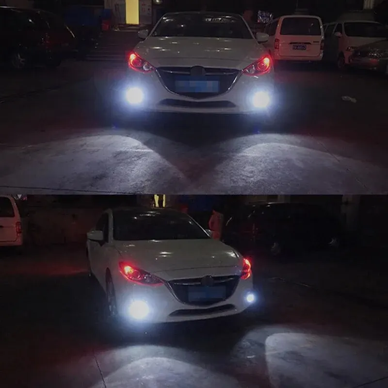 LED Light 2pcs 12-24V H7 H4 H11 5730 Chips 33smd LED Bulbs Car Driving Light