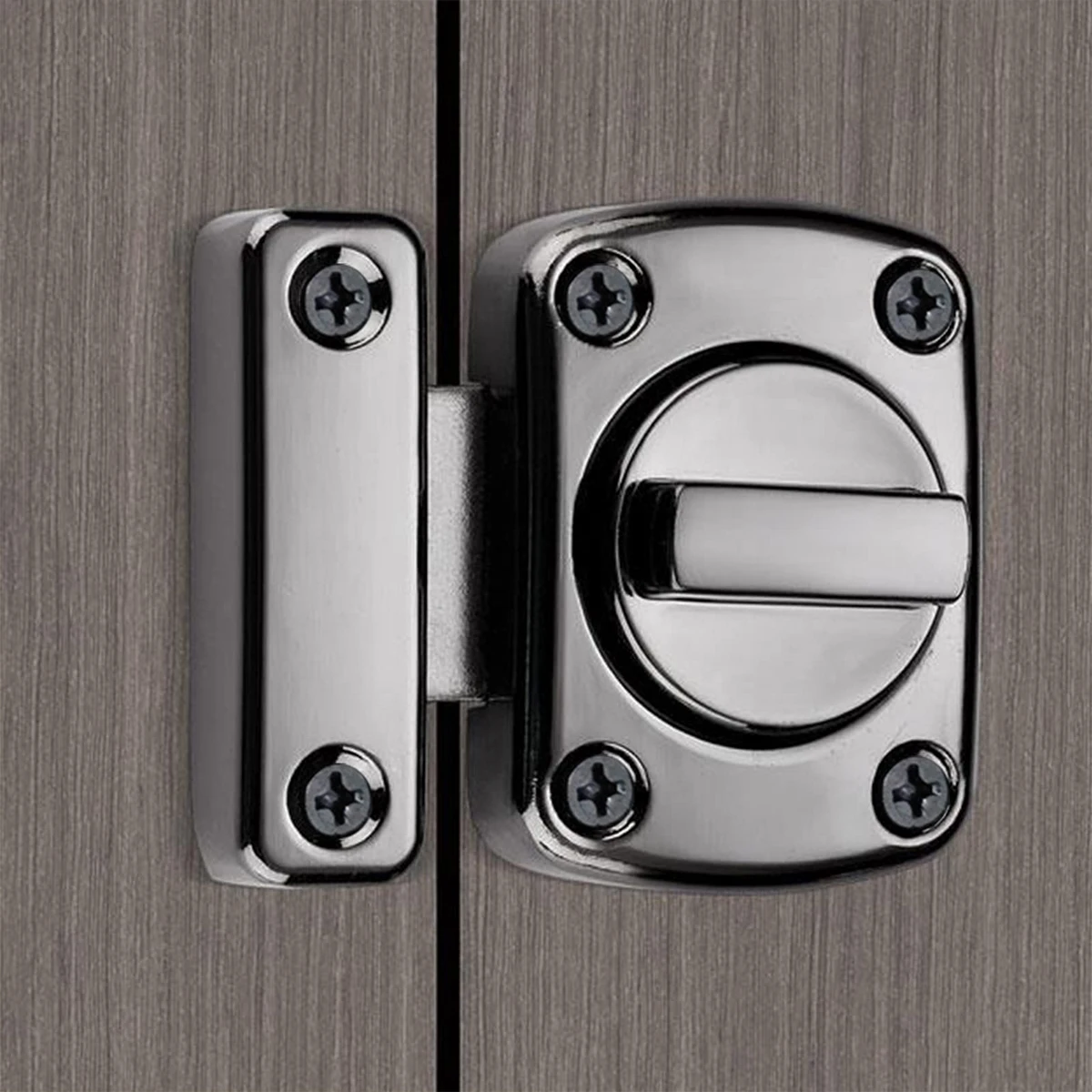Rotary Internal Lock Rotary Door Key Interior Lock Rear Mount Padlock Door No Drilling Room Key Internal Bathroom