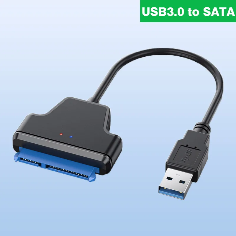 Кабель USB 3,0 SATA 3, адаптер Sata к USB 3,0 до 6 Гбит/с, Поддержка 2,5 дюйма, внешний жесткий диск HDD SSD, жесткий диск 22 Pin, кабель Sata III