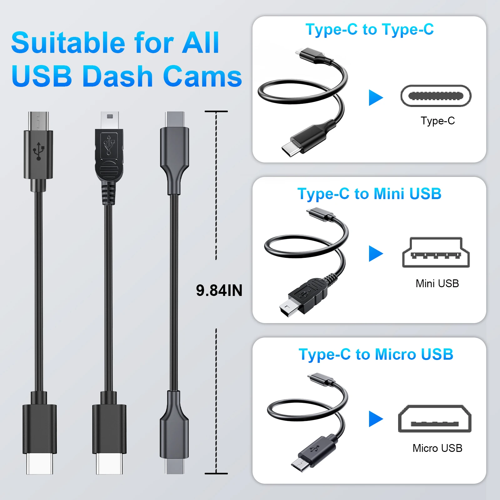크라이슬러 지프 그랜드 체로키 닷지 램 차량용 미러 어댑터 플러그 앤 플레이 타입-C USB 인터페이스용 대시캠 전원 어댑터