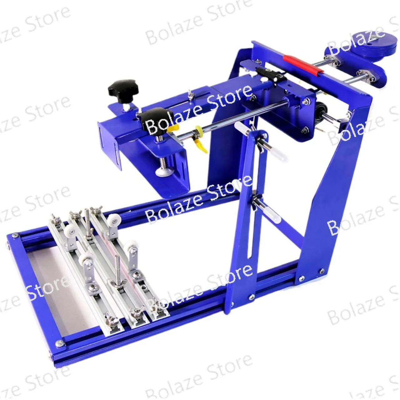 

Curved screen printing machine screen printing station