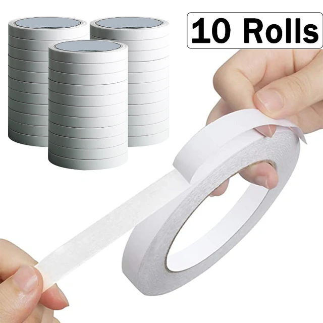 1.2x800cm Double-Sided Adhesive Tape for Arts Crafts Photography  Scrapbooking Gift Wrapping Office School Stationery