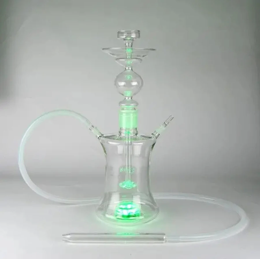large Size Glass hookah for sale Travel Best Hooakh Glass Hookah Shisha with led light Fruit Narguile