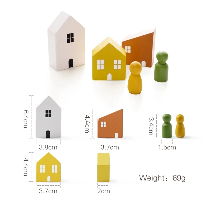 Wooden Forest Block Set - Tree-Themed Baby Play Decor with Food Safe Varnish