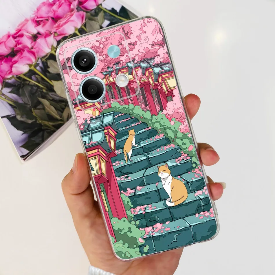 Elegant Printing Soft Silicone TPU Slim Phone Back Cover