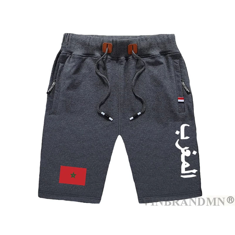 

The Western Kingdom of Morocco Moroccan mens shorts beach man men's board shorts flag workout zipper pocket sweat 2023 new MAR