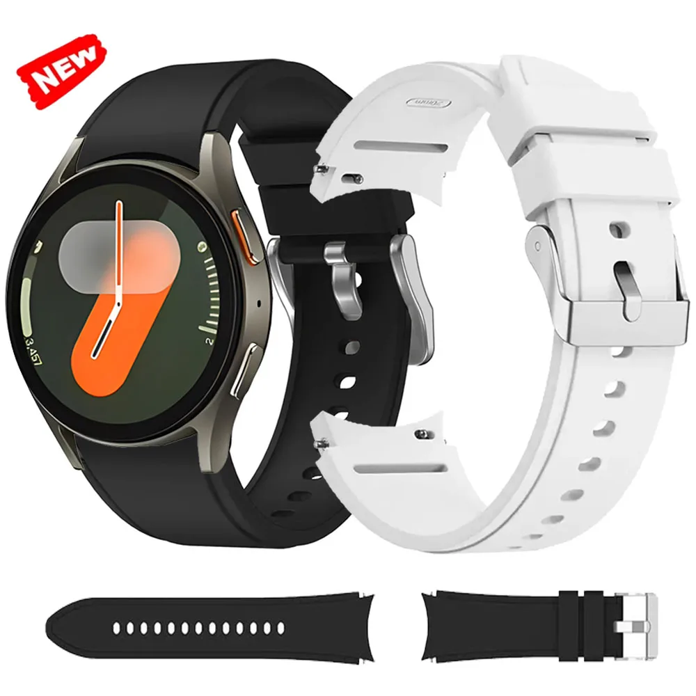 Universal 20MM Sports Silicone Watch Strap - Original Wristband Replacement