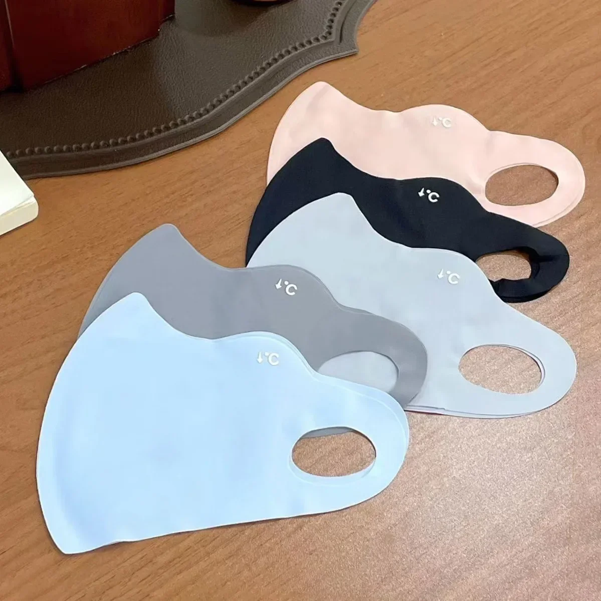 1-20 Pcs Summer UV Protection Mask 3D Ice Silk Breathable Traceless  Sunscreen Riding Mask Fashionable Hyaluronic Acid