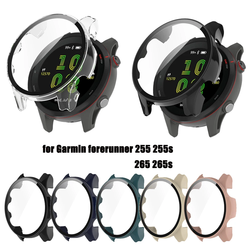 

Закаленное стекло для защиты экрана, защитная пленка для Garmin Forerunner 265/265S/255/255S, полная защита корпуса часов