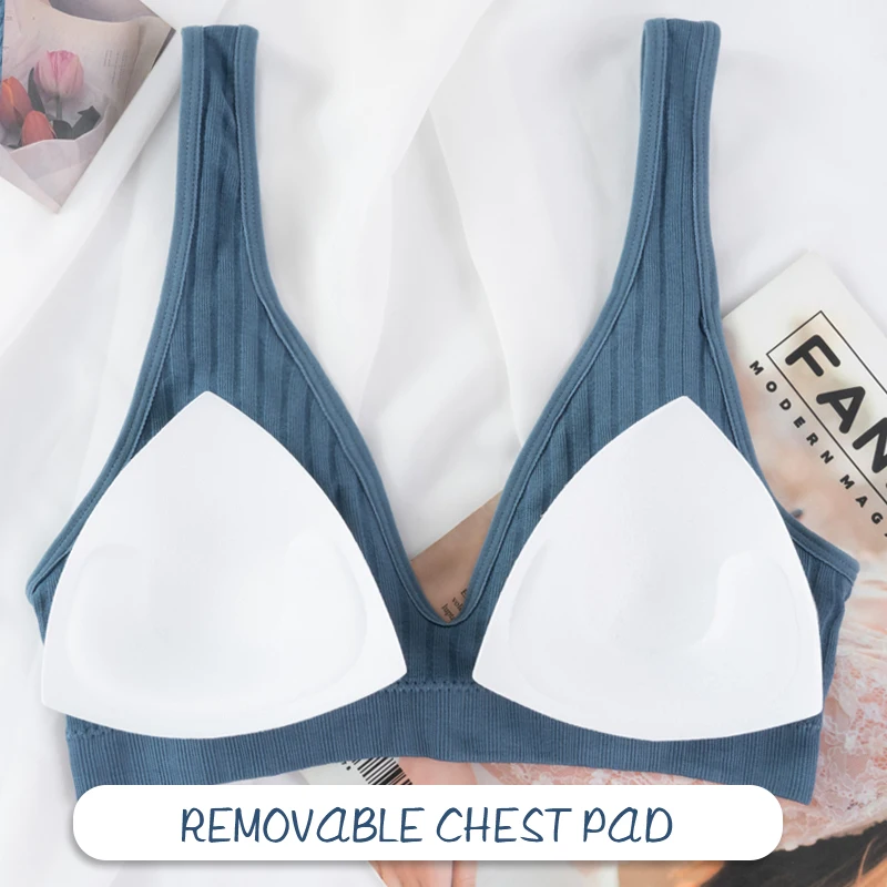 Breastfeeding Bra Pregnancy Clothes Maternity Sleep Nursing Bra Deep V Cotton Feeding Bra for Allaitement Pregnant Women 3