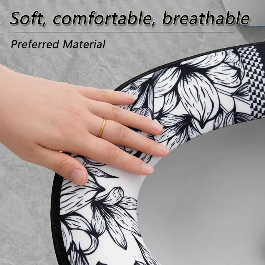 Description Picture 3 of item1pcs Toilet Seat Zipper Toilet Cover Waterproof Toilet Cover Simple Universal Waterproof Toilet Seat Pad Toilet Heating Pad