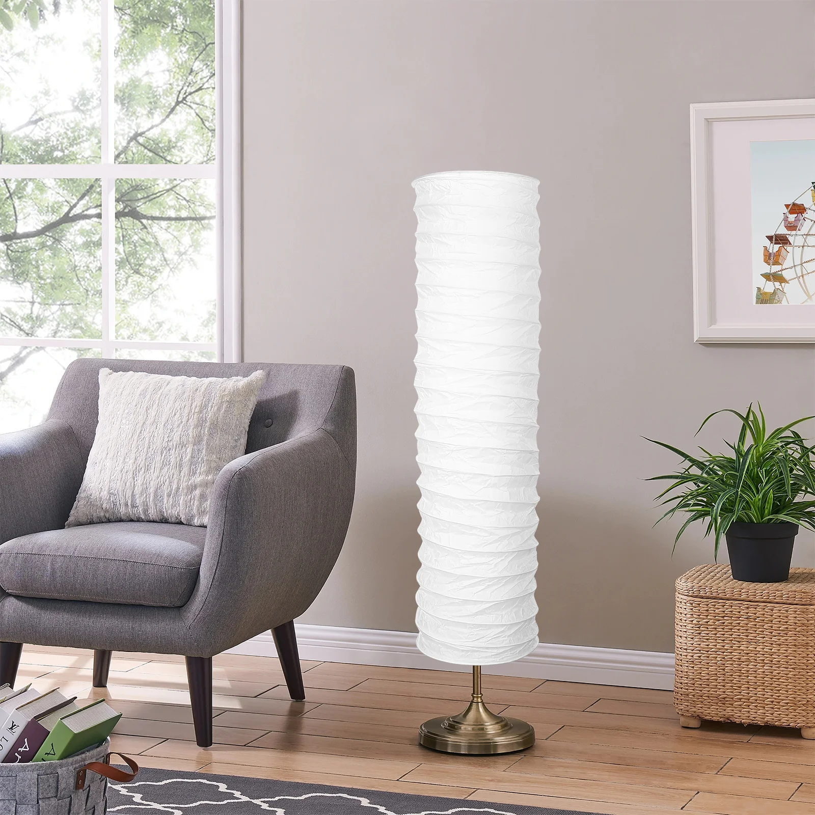Home Decoration Simple Paper Floor Lamp Rice Paper Lamp Shade Light Cover