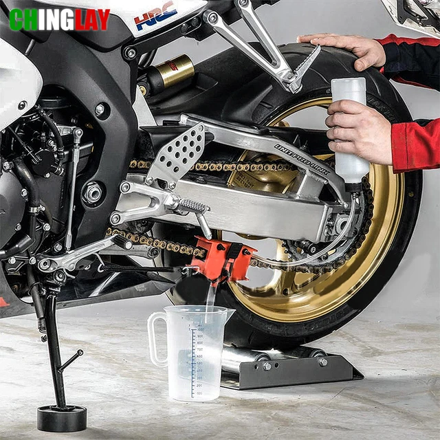 Motorcycle Chain Cleaning Machine Kit Brush Gear Cleaner Tool For Motorbike  Chains Lube Device Lubricating Accessory - AliExpress