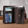 Vintage Leather Men's Wallet Long Billfold Wallet with Hasp 100% Genuine Leather Wallet for Men Drop Shipping 2