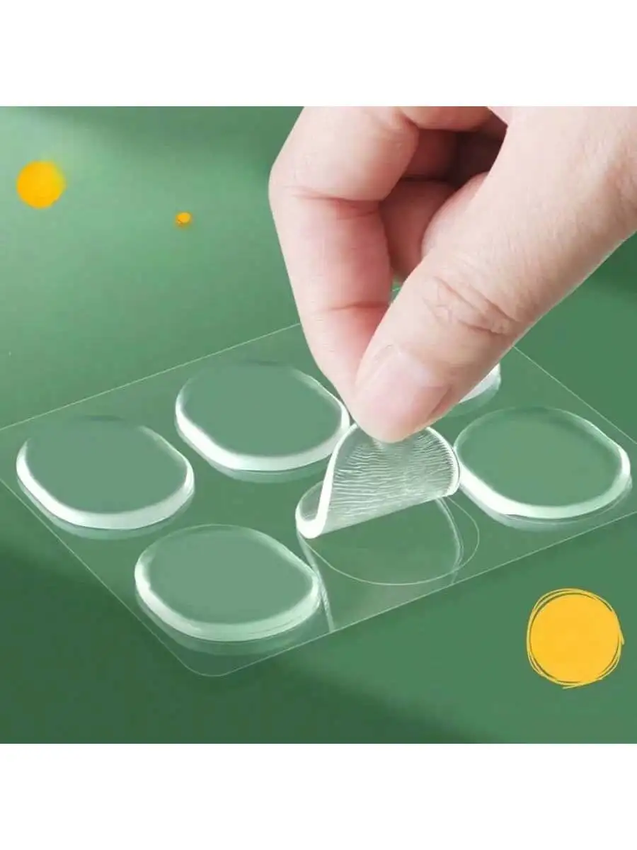 6 Pieces/Set Silicone Gel Heel Pads Adhesive Insoles for Shoes Foot Care Heel Anti-Slip Protective Pads
