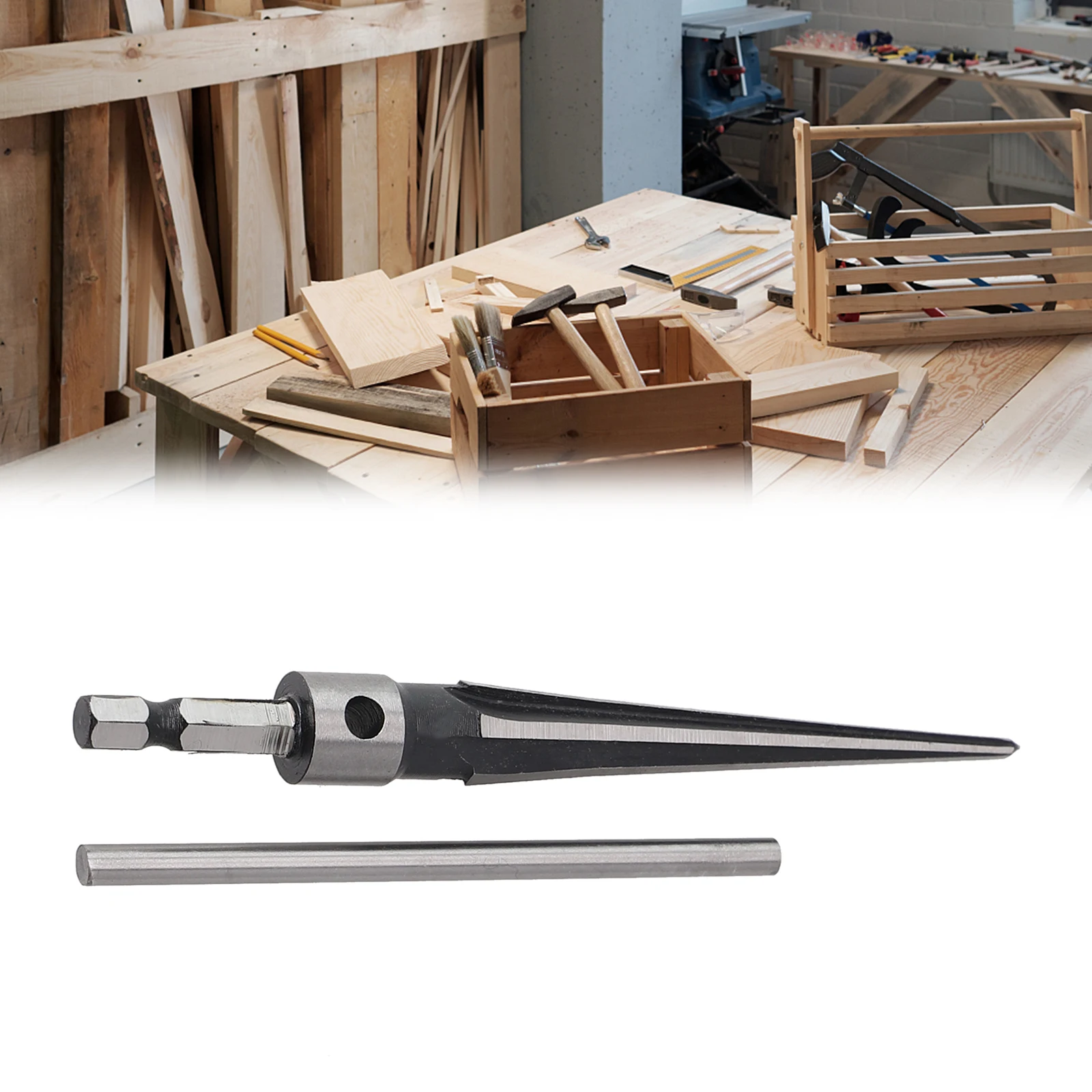 1pc Hand Reamer Inverted Taper Wood Sink Holes Chamfers 3-13mm hss reamer steel reamer tools cobalt reamer carbide reamer