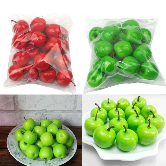 Decorative Mini Green Apples, Faux Fruits