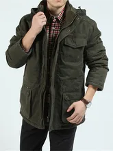  Winter Military Jacket Men Parkas Warm Thick Fur Collar Fleece Coats Cotton-Padded Windbreaker Jackets Overcoat Male Clothing 