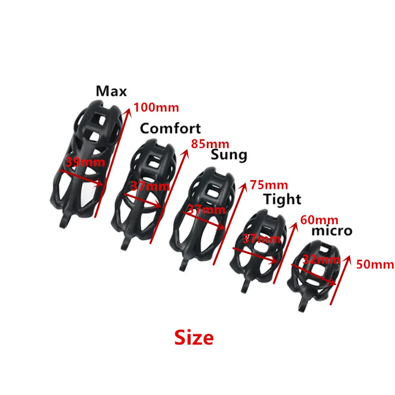 Penis Chastity Cage Chastity Lock Sex Toy Chastity Cage Accessory Resin Male Chastity Device Cobra Cock Cage With 4 Rings Lock