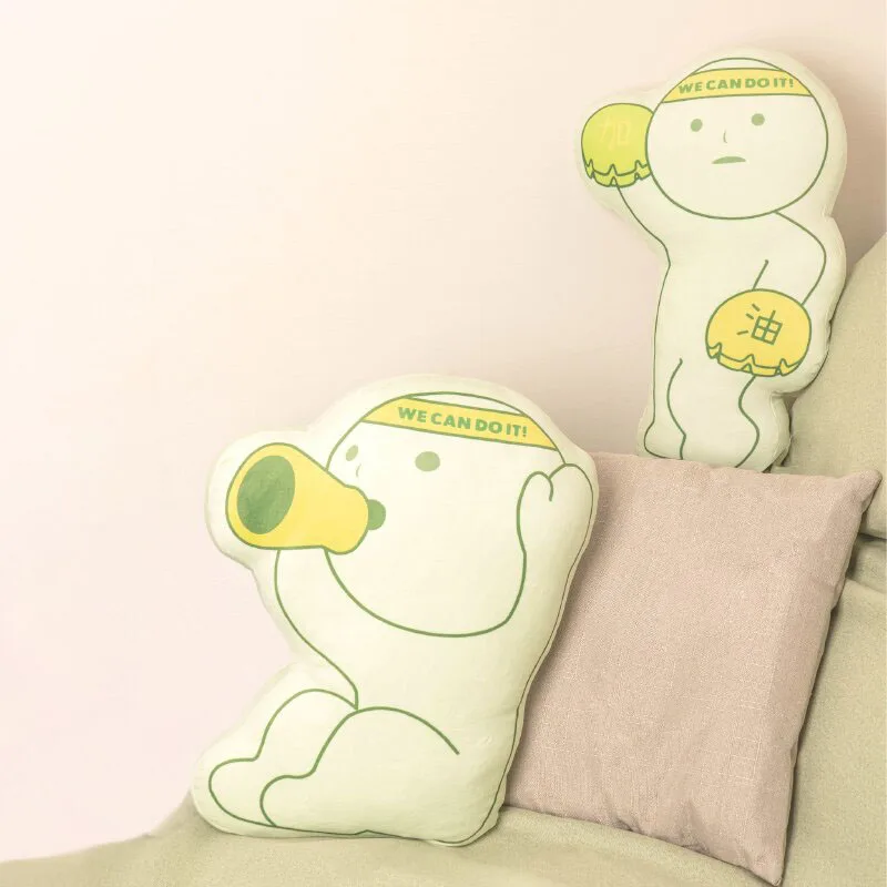 

SMISKI Assistance Series Cushion Throw Pillow Cheering Style Refueling Dance Fashion Play Creative Home Pillow Cushion