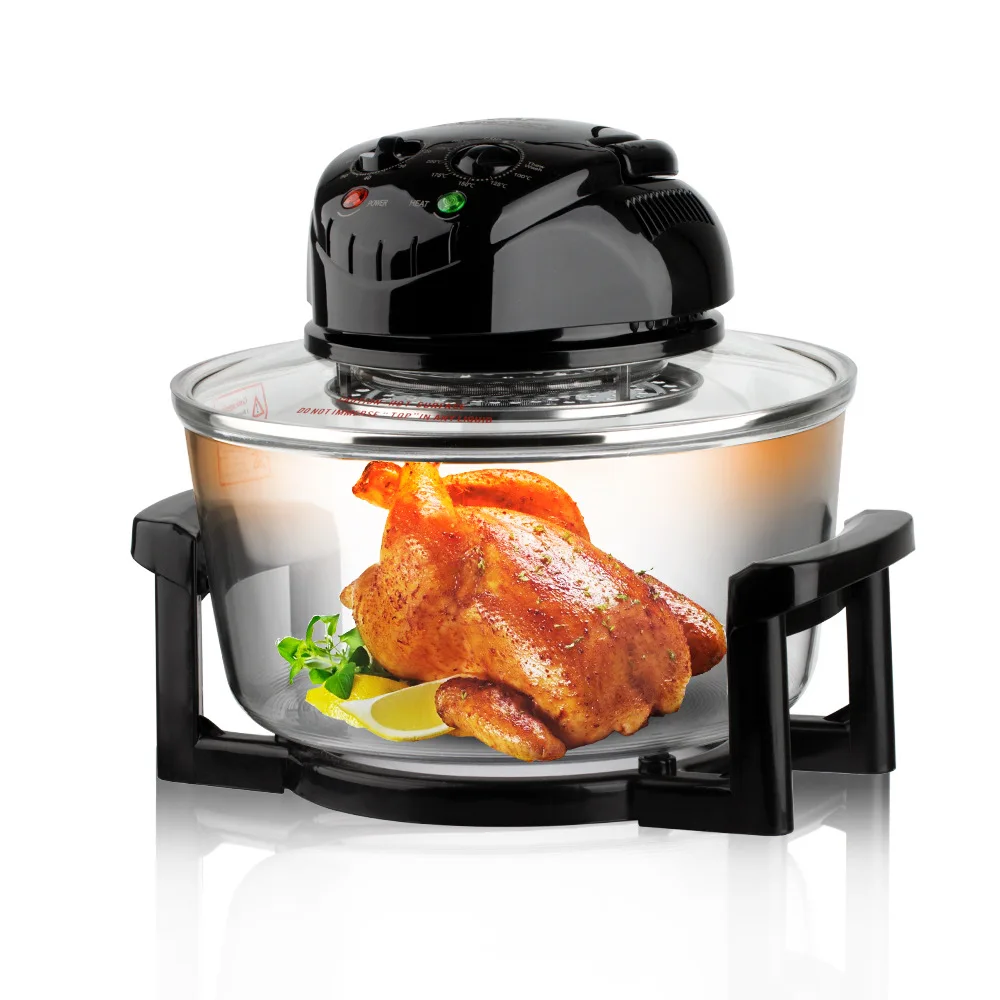 Ovente Electric Air Fryer 3.2 Quart Non-Stick Portable Fry Basket & Grill  Pan, 1300 Watt