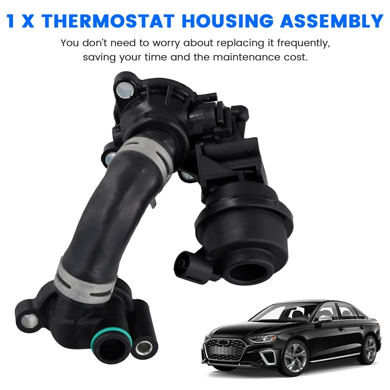 Car Thermostat Housing Assembly For A6 A7 Touareg Thermostat housing sensor port