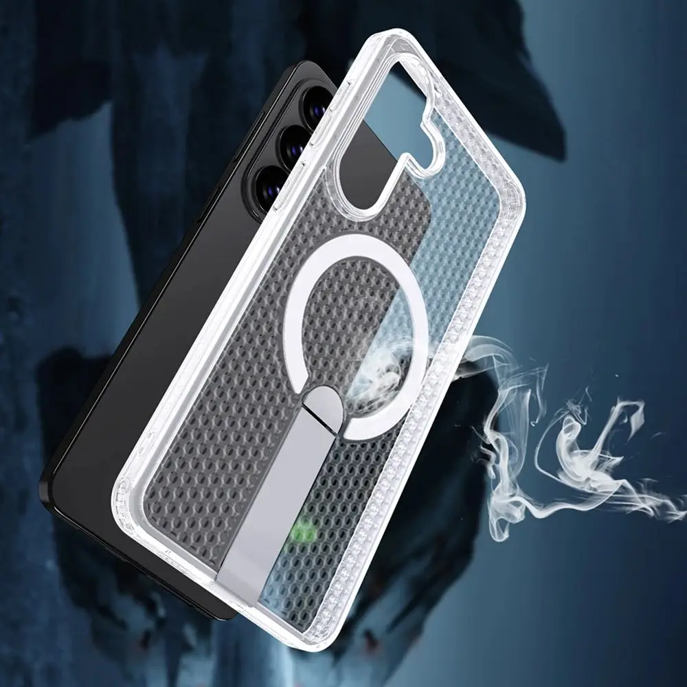 Heat Dissipation Magnetic Stand Breathable Phone Case