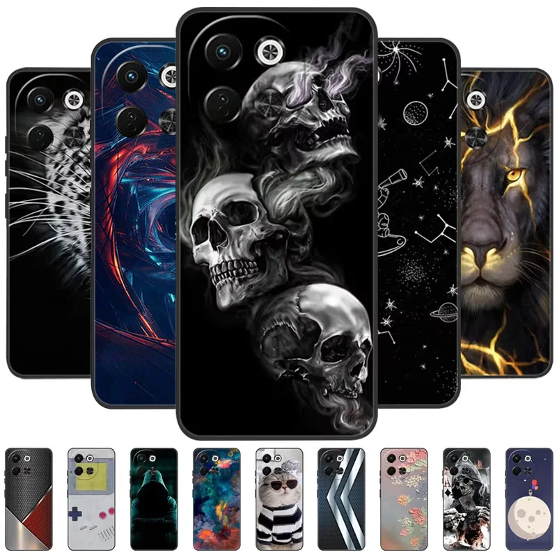 Black TPU Shockproof Phone Case - Soft Silicone Bumper & Protective Back Cover
