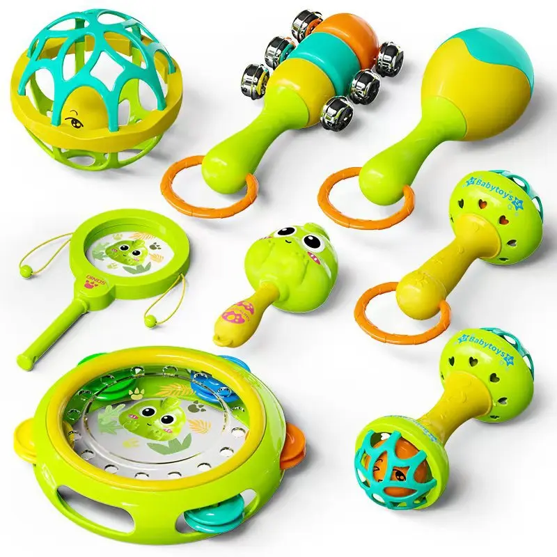 New Baby Rattles 0 12 Months Baby Educational Toys Shaker Grab Spin Set Sensory Educational Newborn Gift for Infant Boy Girls - 6