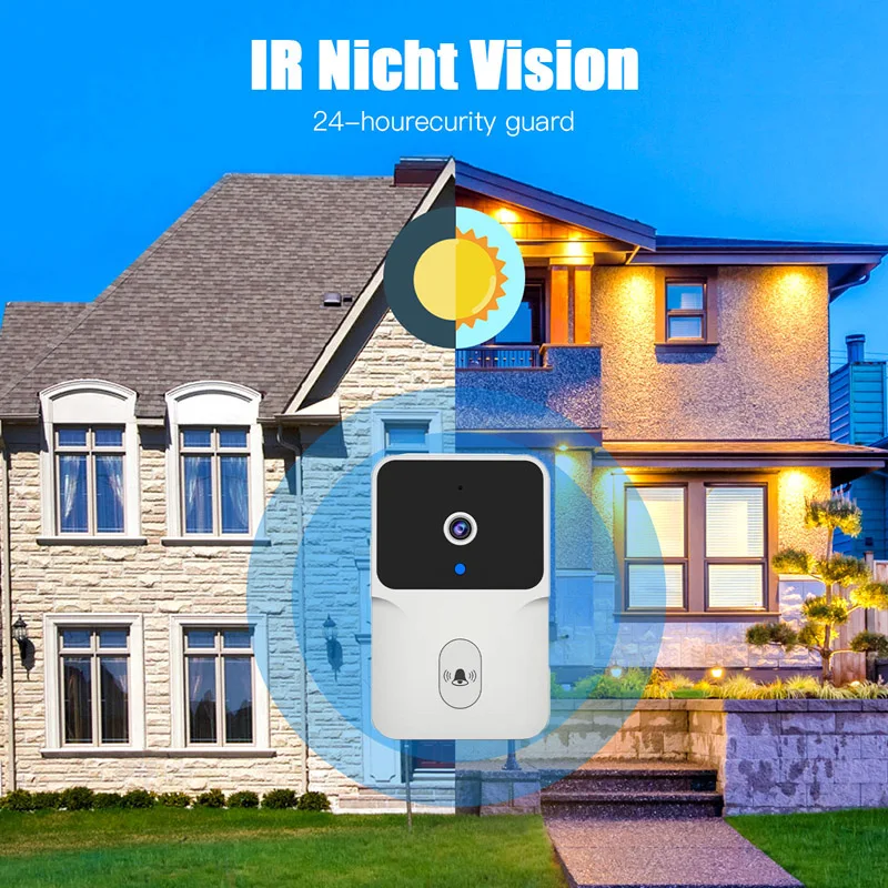 Tuya WiFi Video Doorbell Wireless HD Camera PIR Motion Detection IR Alarm Security Smart Home Door Bell WiFi Intercom for Home 6