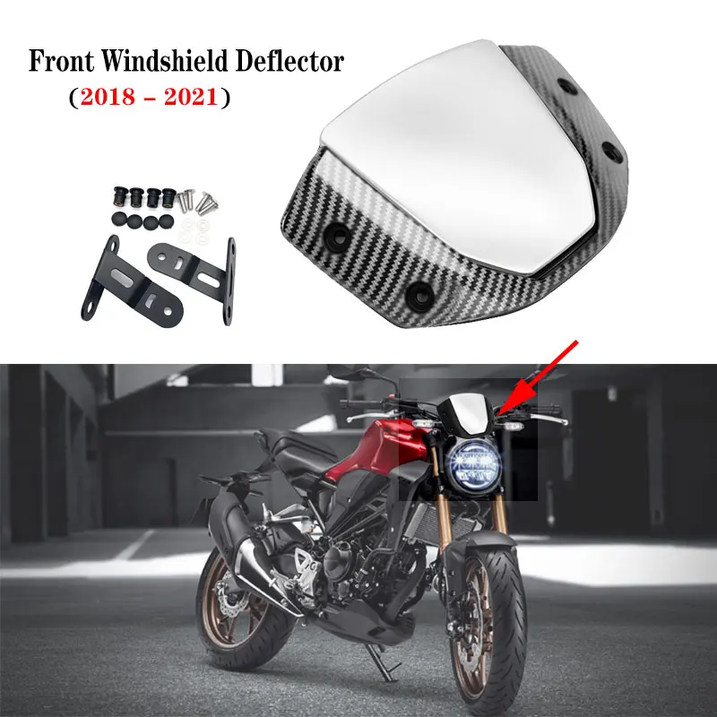 TAZGANTAX Motorrad Windschutzscheibe Für Honda CB125R/CB300R/CB250R - Sportvisier In Rauchoptik 2018-2023