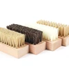 Useful Wood Handle Shoe Brush Polish Brush Plastic Hair Soft Pig Hair Brush Sneaker Shoe Cleaning Brush Laundry Brush 1