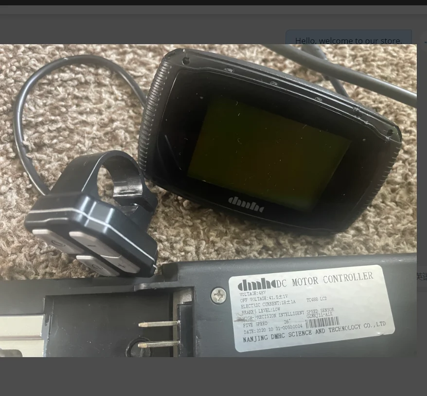 DMHC LCD regulátor TC488 displej elektrický jízdní kolo měřici zařízení monitor panel 48V 18A bicykl náhrada soupravy konverze příslušenství