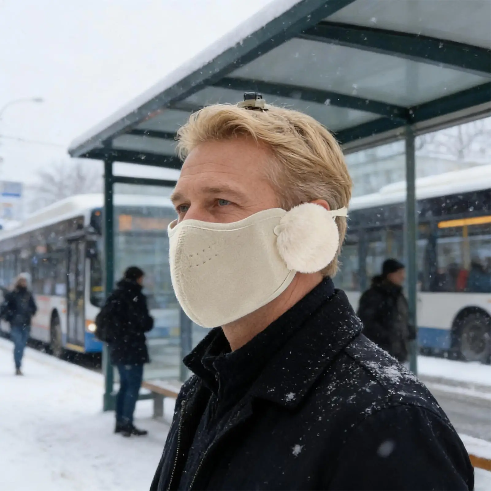 얼굴 입 커버 귀 덮개가 있는 두꺼운 보온 쉴드 스포츠 하이킹 출퇴근 사이클링 여성 겨울 야외 스키용