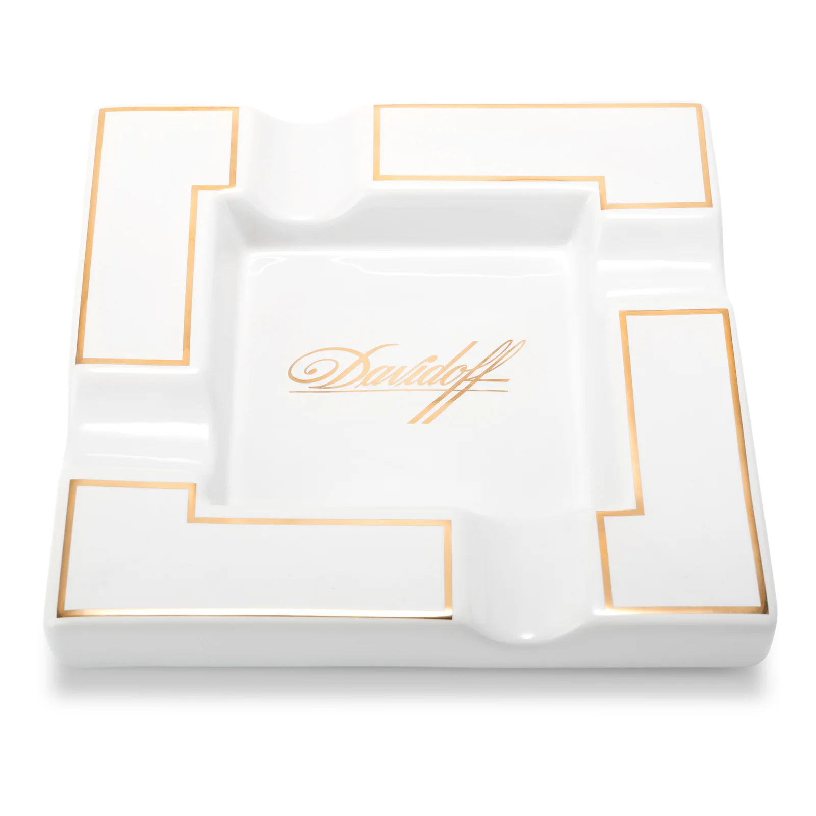 Ceramic Cigar Ashtray Square Cigarette Ashtrays 4 Holder 1 Ash Slot Table Cigar Ash Tray Large Ashtray Home Box