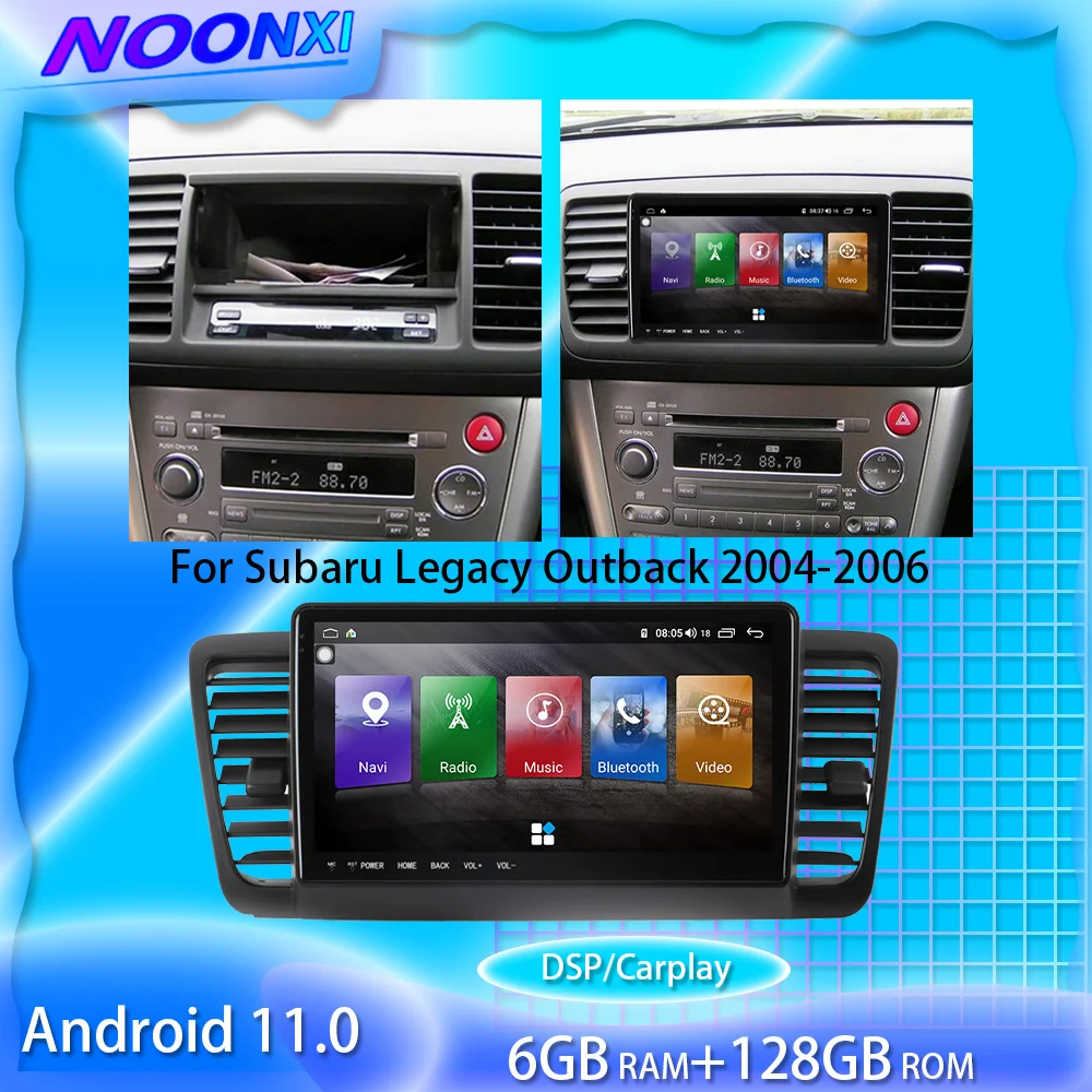 

For Subaru Legacy Outback 2004-2006 Android11 Car Radio Stereo Multimedia Player GPS Navigation Tape Recorder Auto Radio Head U