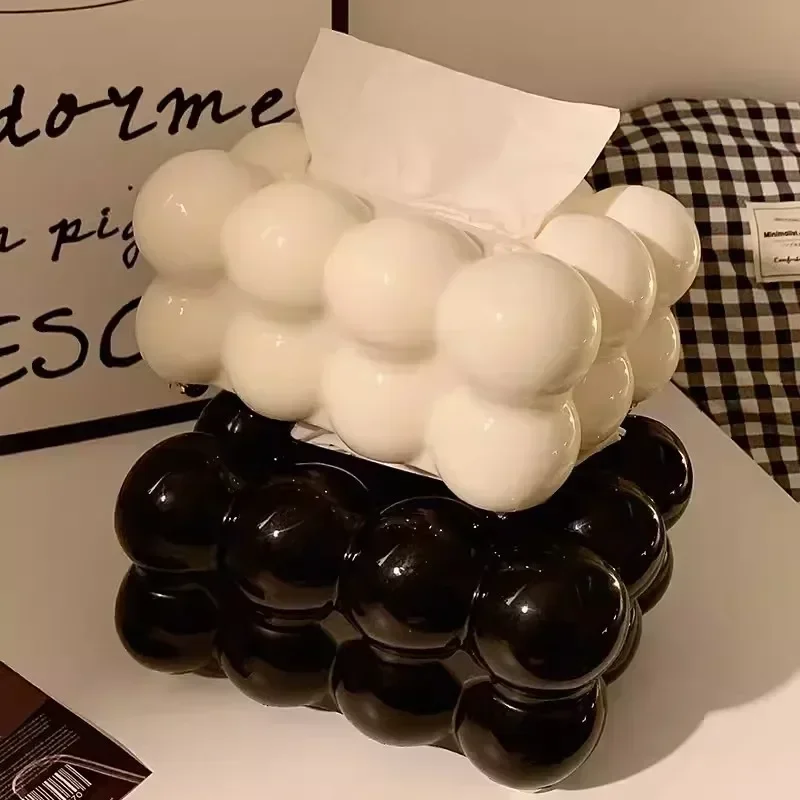 Cloud Design Tissue Boxes Storage Napkin Holder Paper Case Organizer Ornament Desktop Tissue Holder Kitchen Box tissue holder napkin dispenser