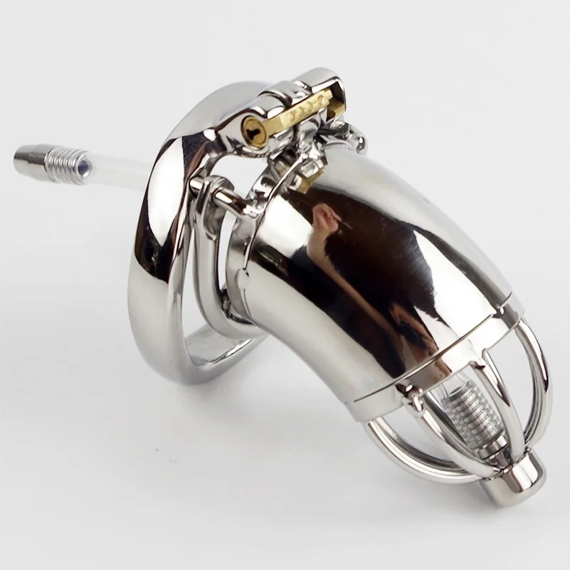 Stainless Steel Chastity Device Urethral Sounds Catheter Spike Ring Cock Cage Male Chastity Belt S/L Size 18+ penis chastity cage chastity lock sex toy chastity cage accessory male female sex toy